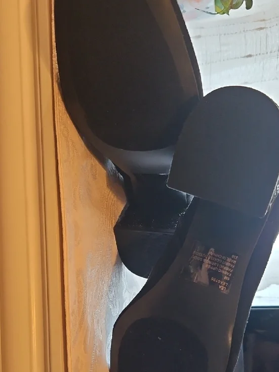 Betsey Johnson Black Jeweled Ankle Boots with Glitter Block Heel - Picture 3 of 3